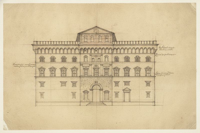 Sketch of Palazzo Pitti, Florence
