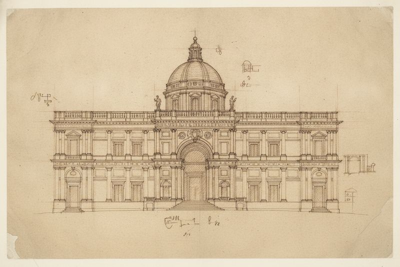 Sketch of Galleria Borghese, Rome