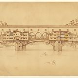 Sketch of Ponte Vecchio, Florence
